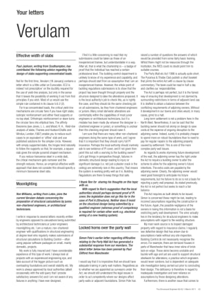 Verulam (readers' letters – March 2011)