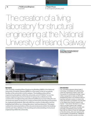 The creation of a living laboratory for structural engineering at the National University of Ireland