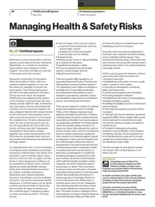 Managing Health & Safety Risks (No. 27): Confined spaces