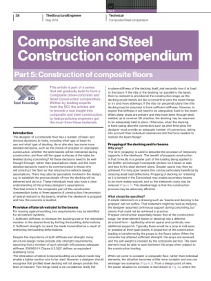 Composite and Steel Construction compendium. Part 5: Construction of composite floors