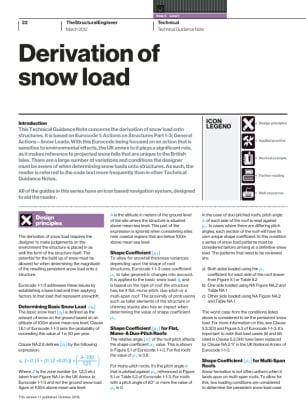 Technical Guidance Note (Level 1, No. 5): Derivation of snow load