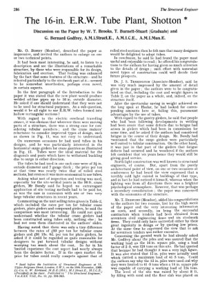 The 16-in. E.R.W. Tube Plant, Shotton Discussion on the Paper by W. T. Brooks, T. Burnett-Stuart (Gr