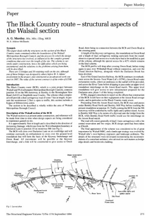 The Black Country Route - Structural Aspects of the Walsall Section