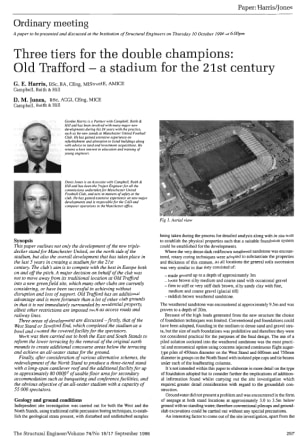 Three Tiers for the Double Champions: Old Trafford - a Stadium for the 21st Century