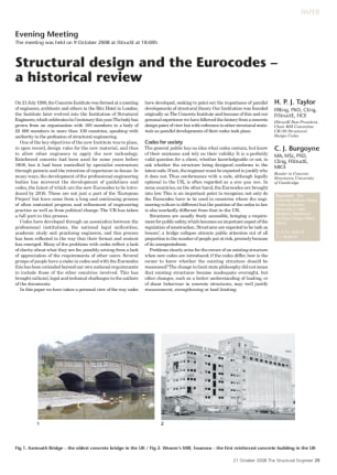 Structural design and the Eurocodes - a historical review