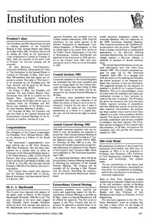 Institution Notes - The Institution of Structural Engineers