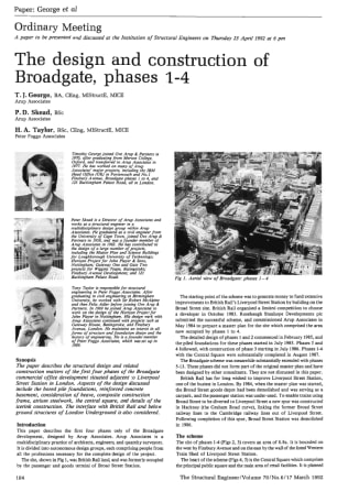 The Design and Construction of Broadgate, Phases 1-4