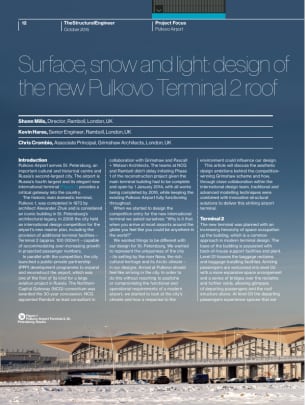 Surface, snow and light: design of the new Pulkovo Terminal 2 roof