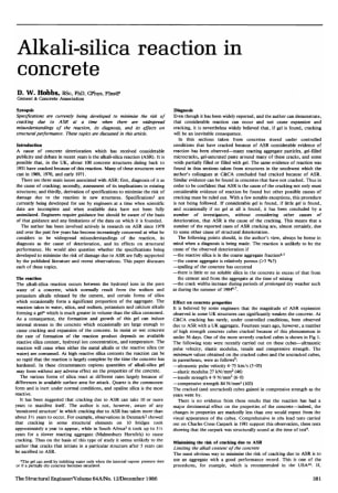 Alkali-Silica Reaction in Concrete