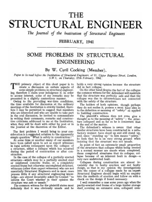 Some Problems in Structural Engineering