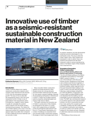 Innovative use of timber as a seismic-resistant sustainable construction material in New Zealand