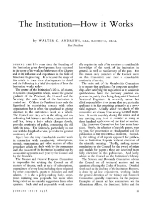 The Institution-How it Works