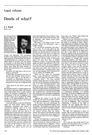 Legal Column. Deeds of What?