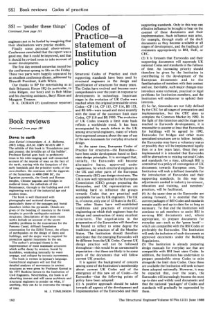 Codes of Practice - a Statement of Institution Policy