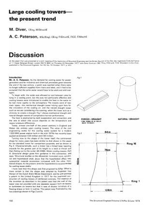 Discussion on Large Cooling Towers - the Present Trend by M. Diver and A.C. Paterson