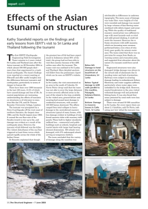 Effects of the Asian tsunami on structures