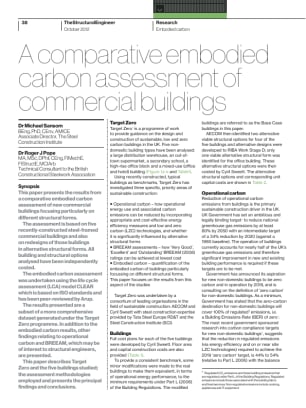 A comparative embodied carbon assessment of commercial buildings