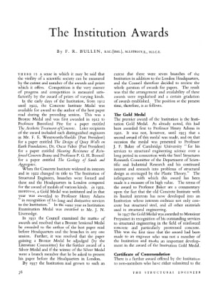 The Institution Awards