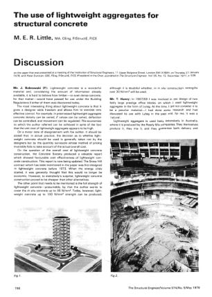 Discussion on The use of Lightweight Aggregates for Structural Concrete by M.E.R. Little