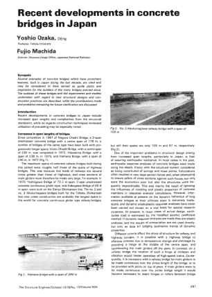 Recent Developments in Concrete Bridges in Japan