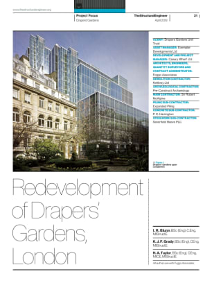Redevelopment of Drapers’ Gardens, London