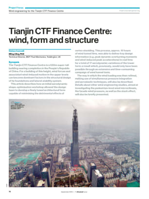 Tianjin CTF Finance Centre: wind, form and structure