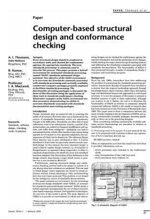 Computer-Based Structural Design and Conformance Checking