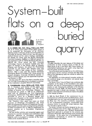 System-Built Flats on a Deep Buried Quarry