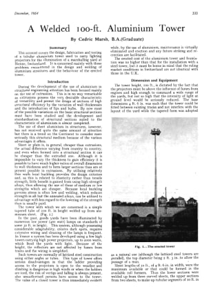 A Welded 100-ft. Aluminium Tower