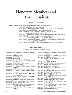 Honrary Members and Past Presidents