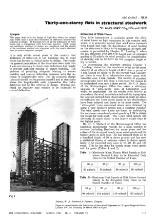 Thirty-one-storey Flats in Structural Steelwork