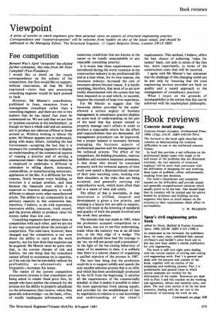 Response to Viewpoint on Fee Competition by Bernard Wex