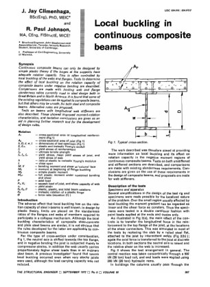 Local Buckling in Continuous Composite Beams