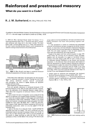 Reinforced and Prestressed Masonry. What do you want in a Code?