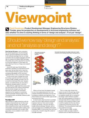 Viewpoint: Should we now say 'design and analysis' and not 'analysis and design'?