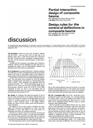 Discussion on Partial-interaction Design of Composite Beams by R.P. Johnson and I.M. May and Design 