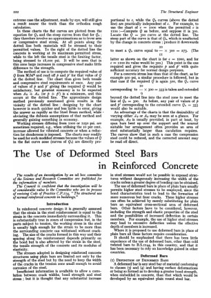 The Use of Deformed Steel Bars in Reinforced Concrete