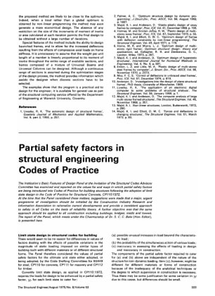 Partial Safety Factors in Structural Engineering Codes of Practice