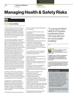 Managing Health & Safety Risks (No. 26): Lone working