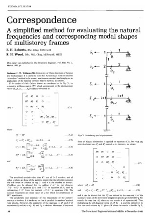 Correspondence on A Simplified Method for Evaluating the Natural Frequencies and Corresponding Modal