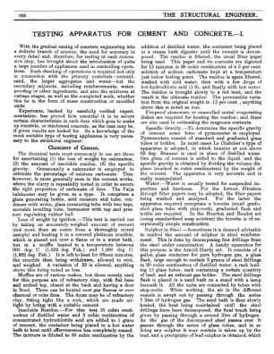 Testing Apparatus for Cement and Concrete - I