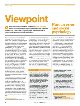 Viewpoint: Human error and social psychology