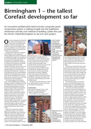 Birmingham 1 - the tallest Corefast development so far