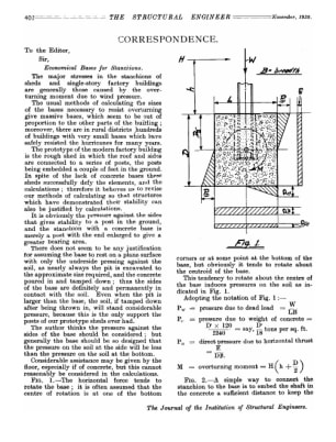 Correspondence. Economical Bases for Stanchions