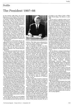 Profile. The President 1997 - 98