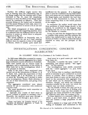 Investigations Concerning Concrete Aggregates