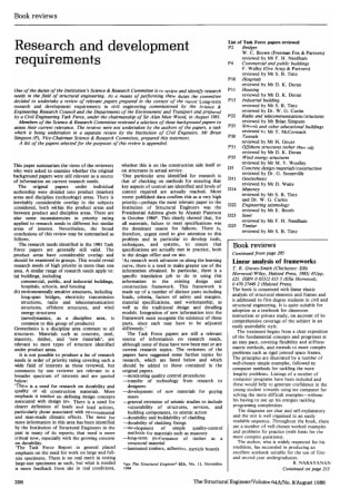 Book Reviews. Research and Development Requirements