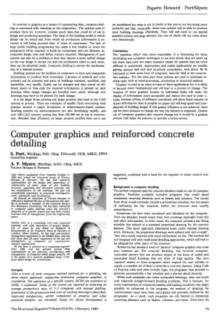 Computer Graphics and Reinforced Concrete Detailing