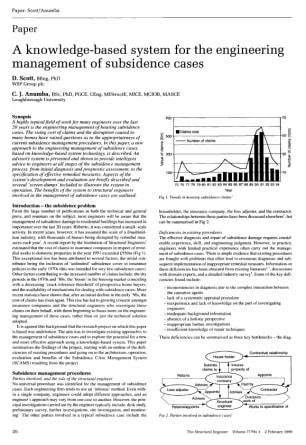 A Knowledge-Based System for the Engineering Management of Subsidence Cases