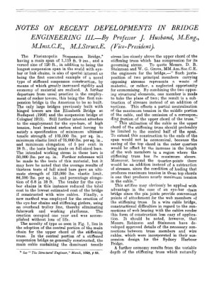 NOTES ON RECENT DEVELOPMENTS IN BRIDGE ENGINEERING - III
